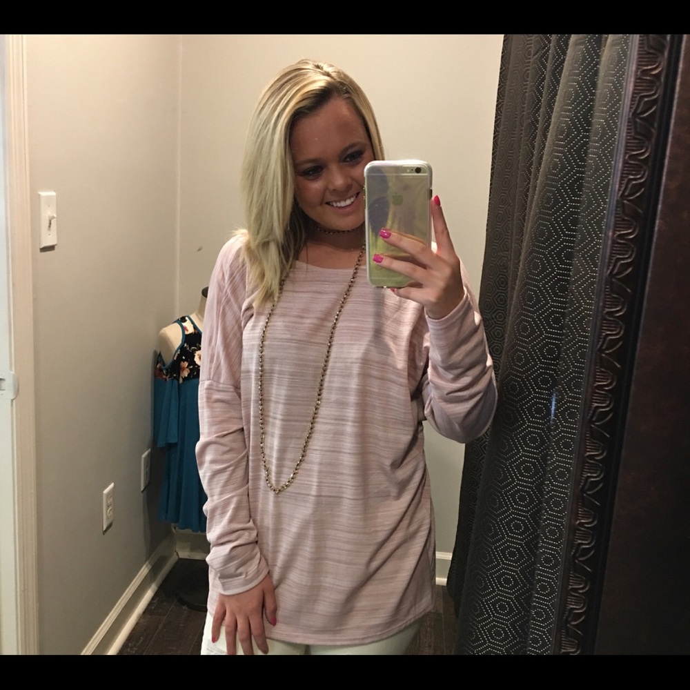 Knot back long sleeve Tee